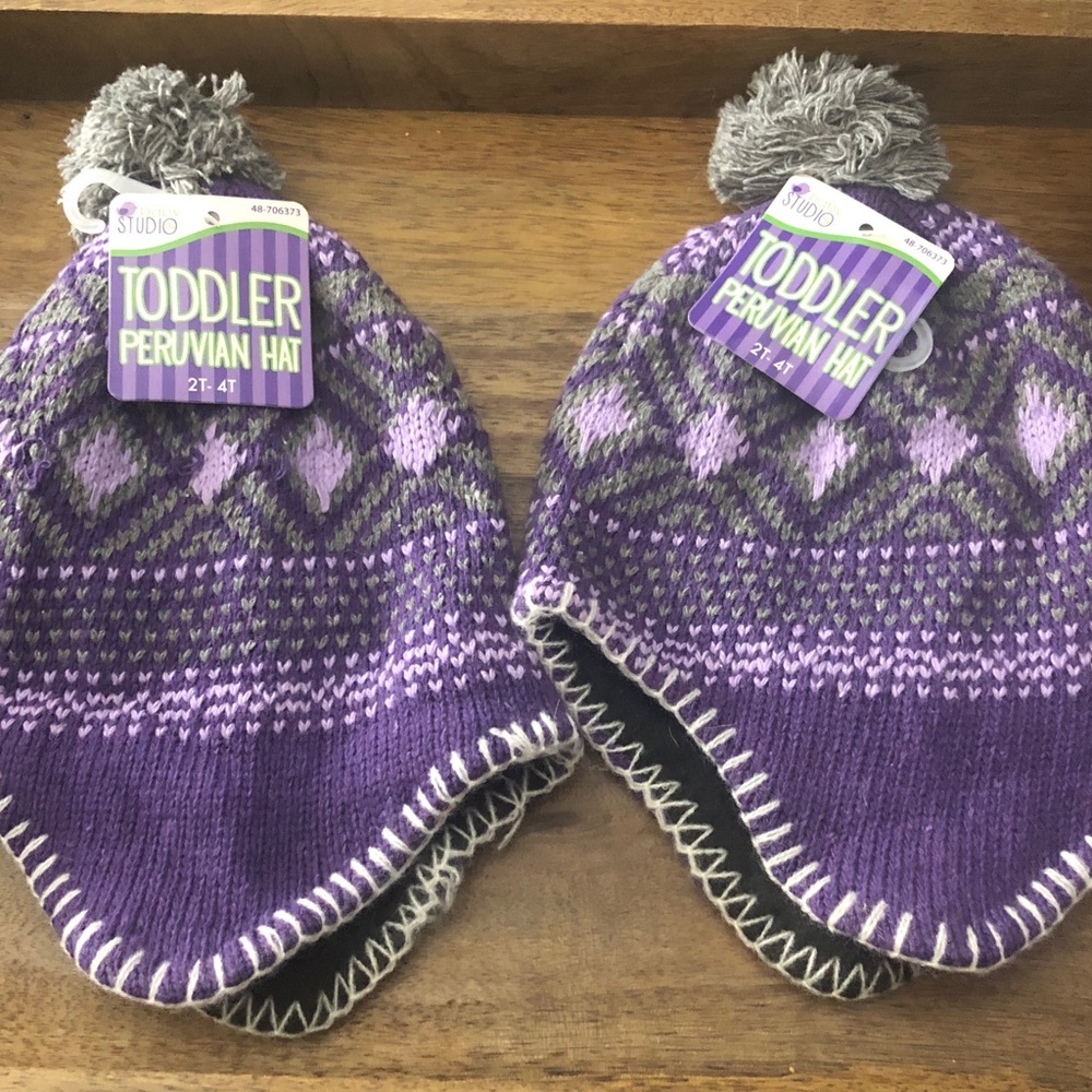 Studio Kids Peruvian Hat - Purple and Gray